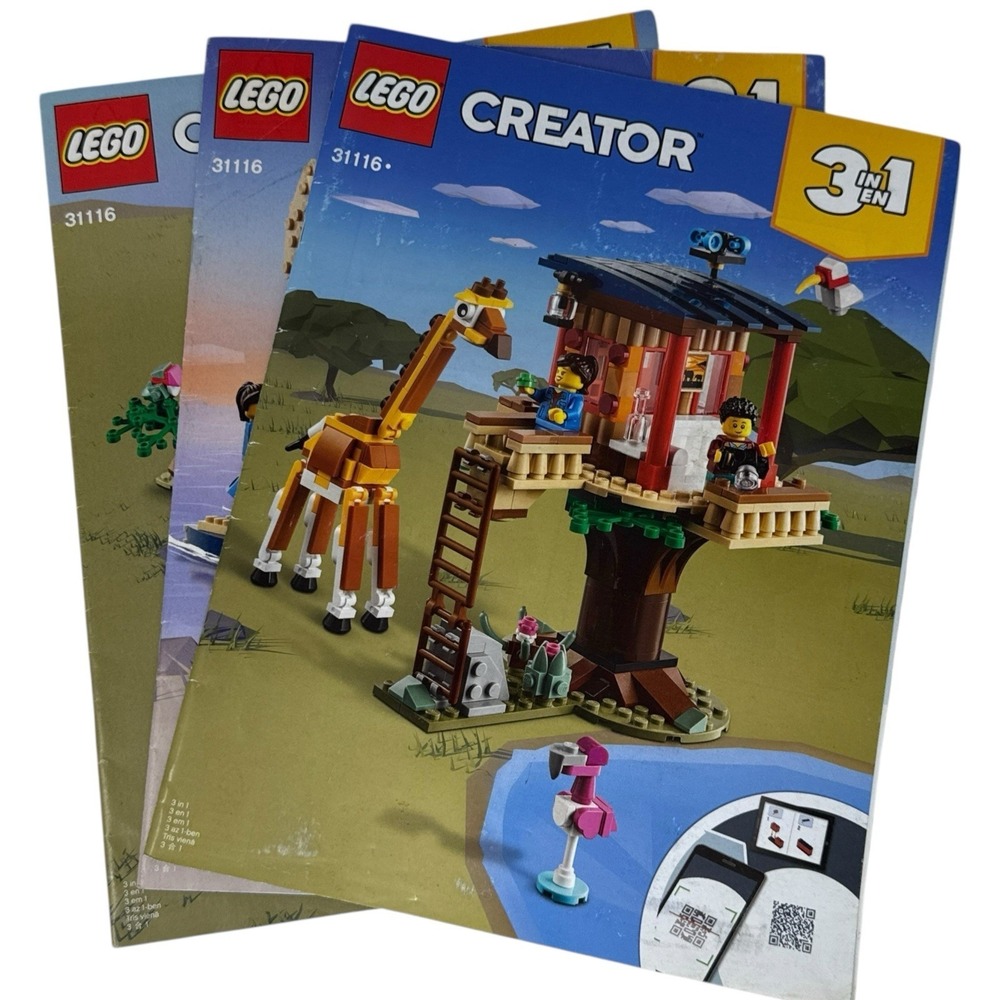 Lego Creator 31116 Instructions Manual Booklet ONLY Safari Treehouse Replacement